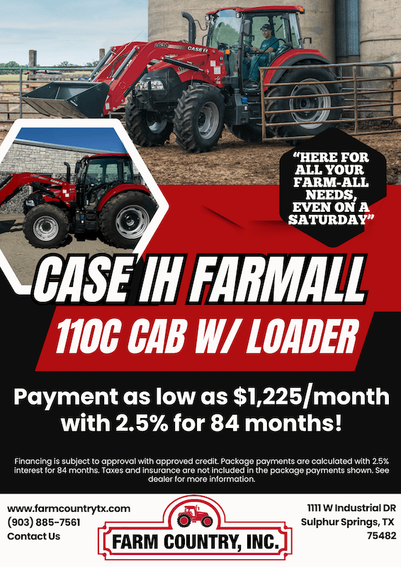 Case IH Farmall 110C Tractor Package!